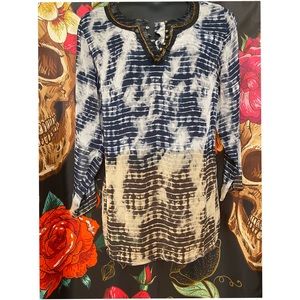 Embellished swim cover up